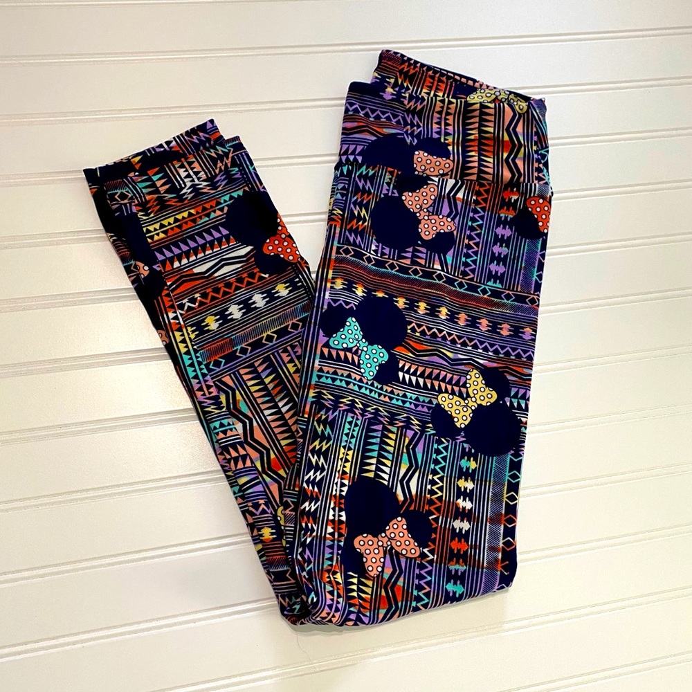 New, Never Worn Leggings LuLaRoe One Size Minnie Mouse